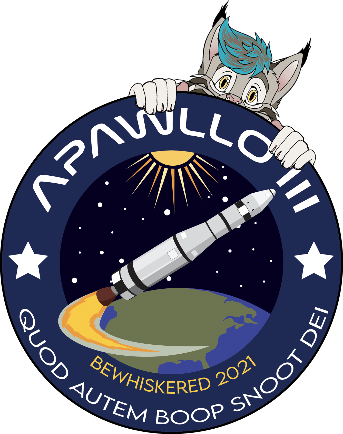 Bewhiskered Mission Patch